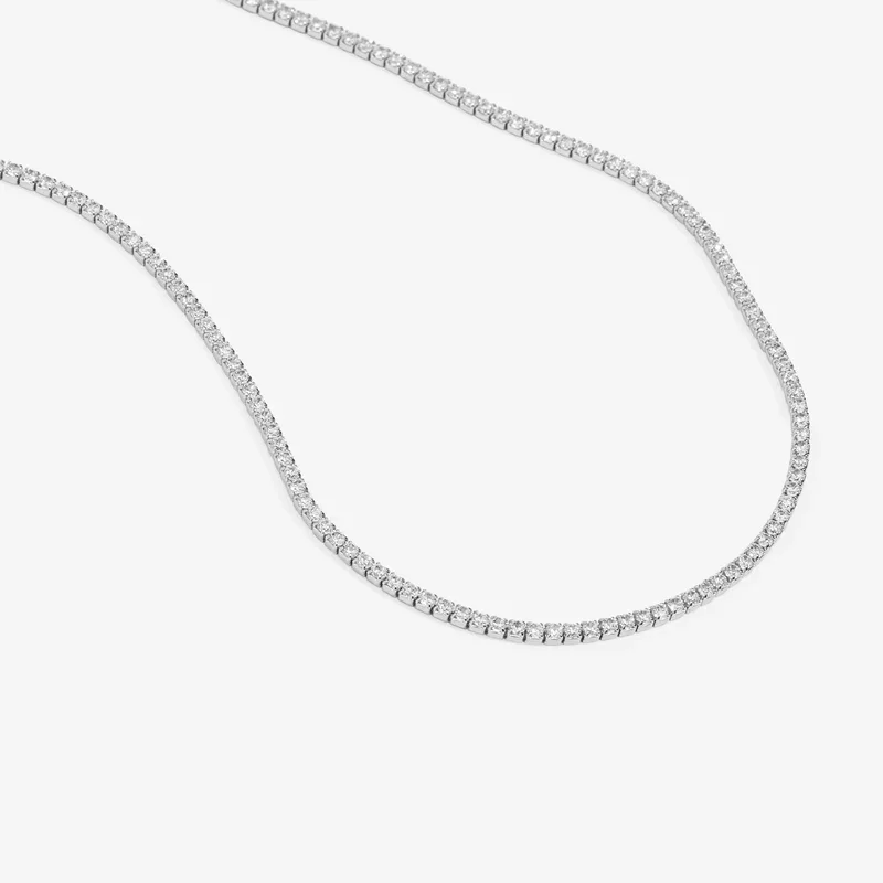 Lantisor tennis zirconia cubic elegance, argint 925