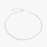 Lantisor tennis zirconia cubic elegance, argint 925